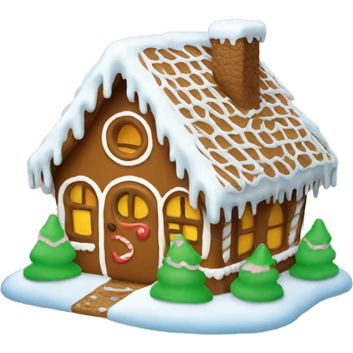 gingerbread house emoji