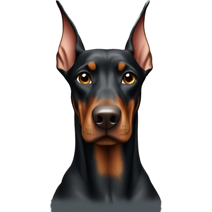 Doberman sit emoji