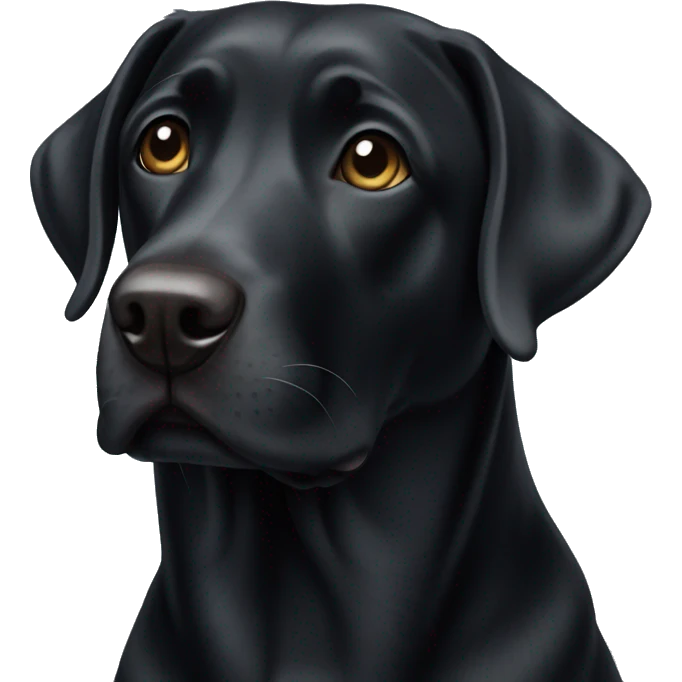 Black lab emoji