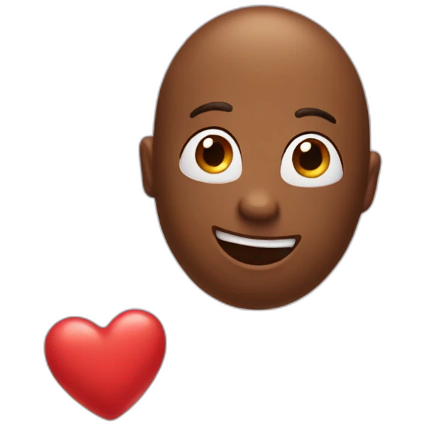 a bean emoji in love emoji