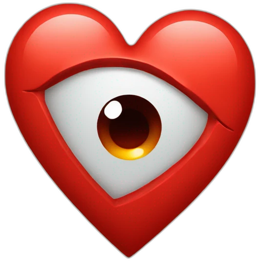 Red heart with a tear emoji