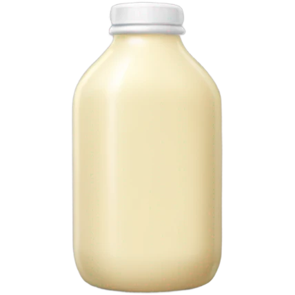 One mayonnaise sauce bottle with no face emoji