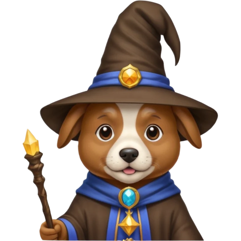 Dog wizard emoji