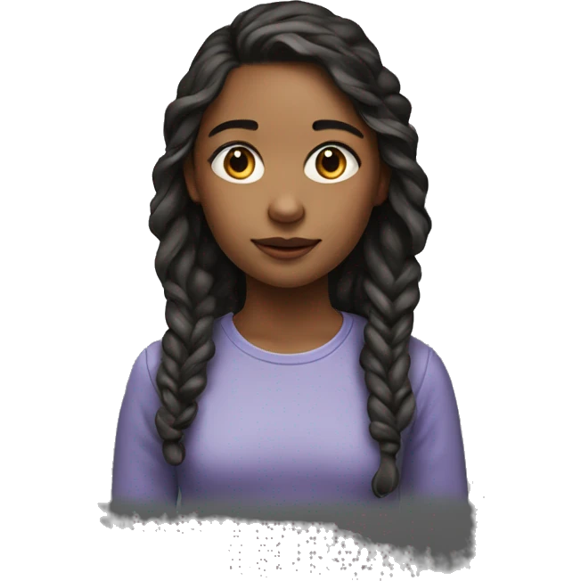 realistic portrait of girl emoji