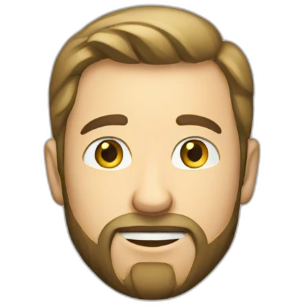 caucasian male with small beard money emoji