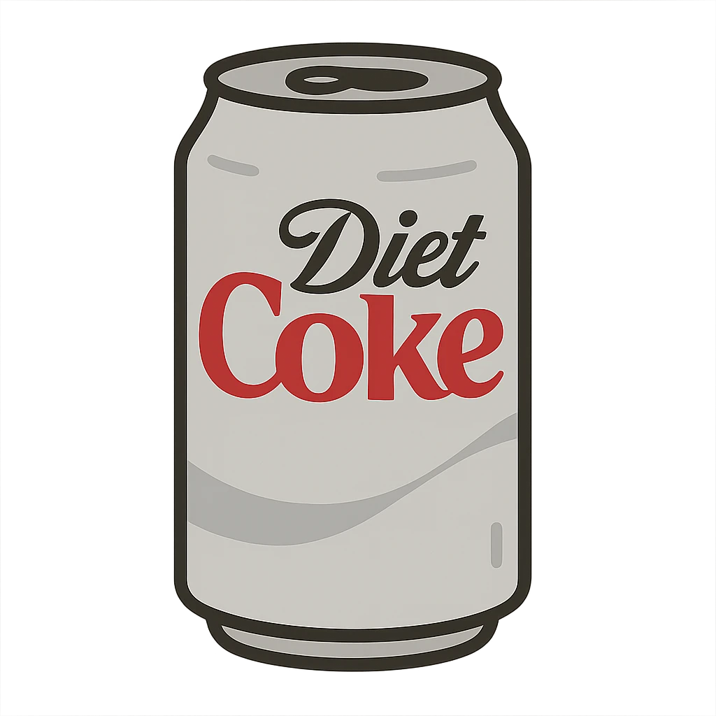 flat toon diet coke emoji