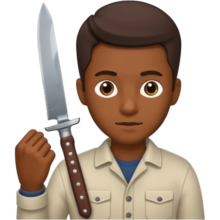 Mann mit Messer emoji
