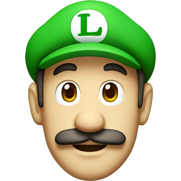 Luigi head  emoji