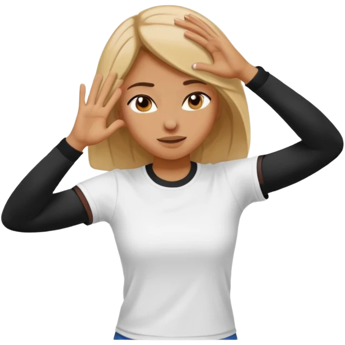 woman do DAB emoji