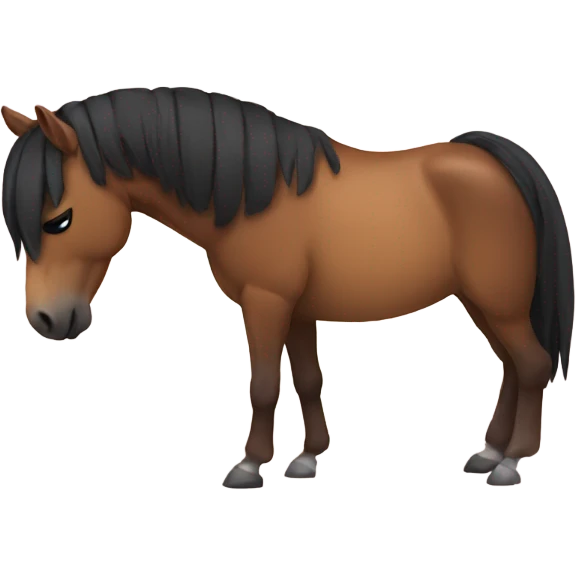 horse sleep lat emoji