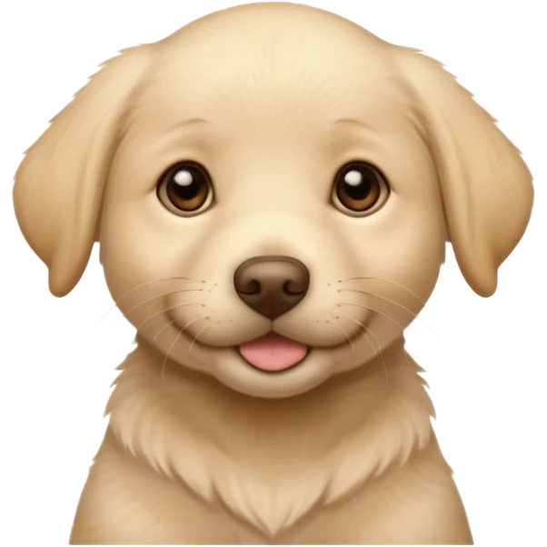 beige labrador puppy. 4 year old emoji
