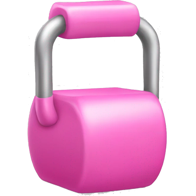 pink weight emoji