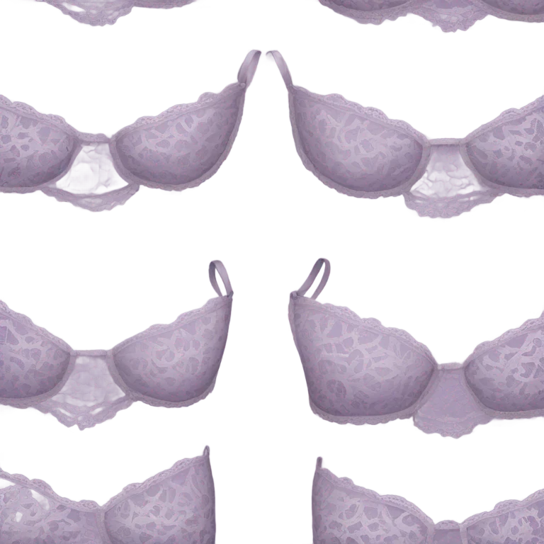 light purple lace bra emoji