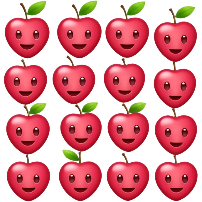 Cherry color selfcare emojis emoji