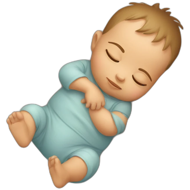 Sleeping baby boy emoji