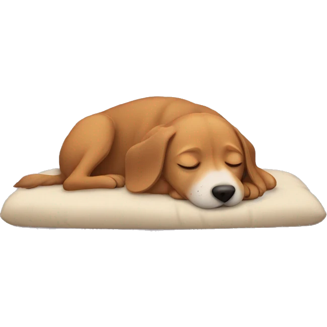 Dog sleeping emoji