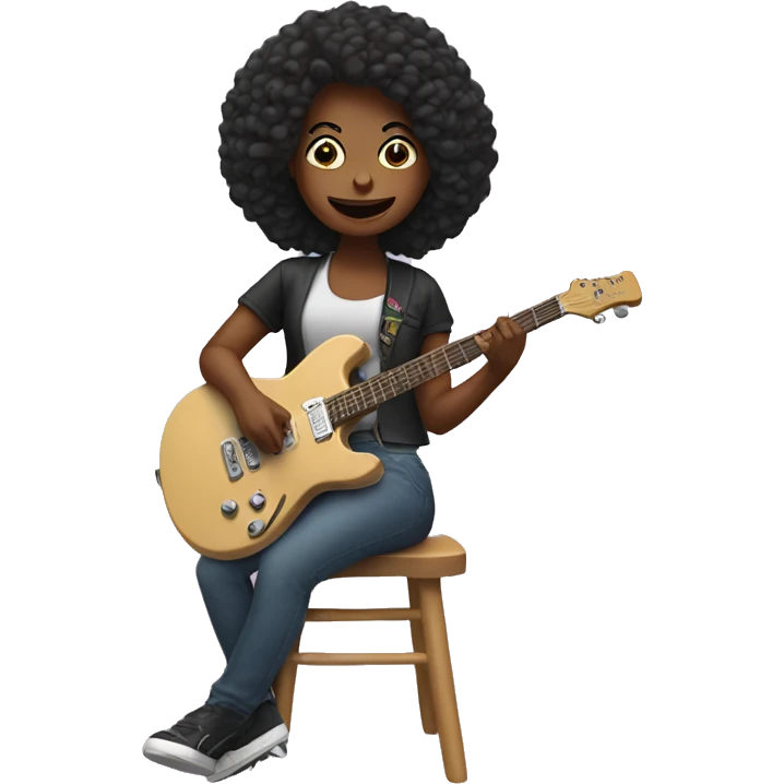 woman on rocker emoji