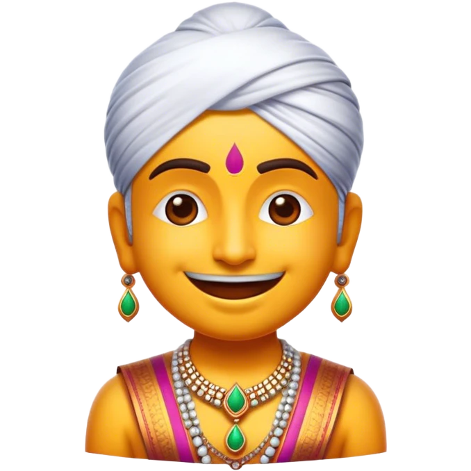 Cinematic Realistic Bollywood Pop Culture Emoji, featuring an energetic portrayal of Indian cinema rendered with dynamic textures and lively, colorful lighting. emoji