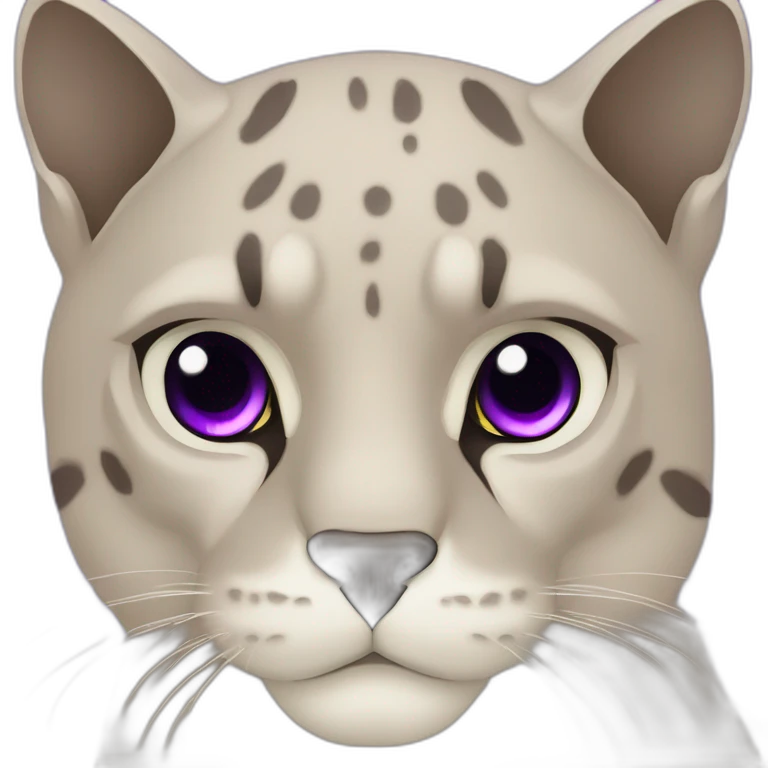 pantera com olho roxo emoji