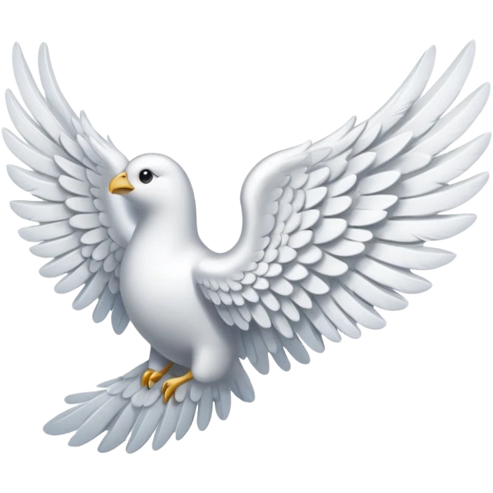 Angel wings on left side emoji