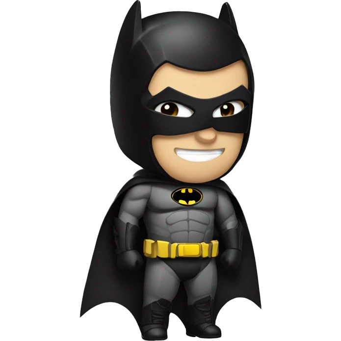 batman in small black lamborghini emoji