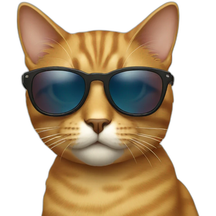 Cat with sunglasses emoji