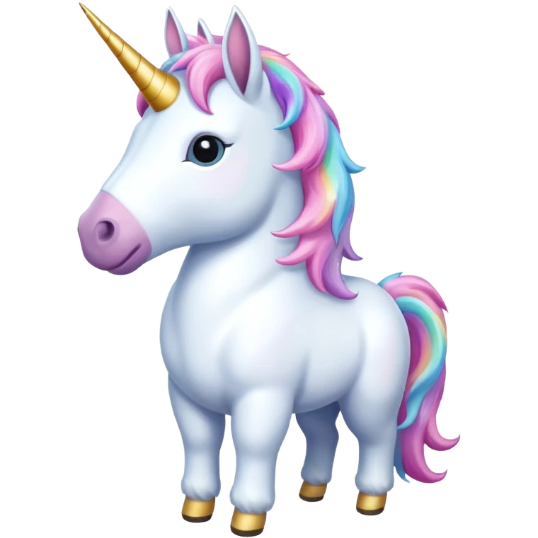 Unicorn half body emoji