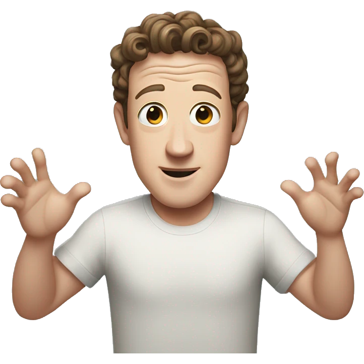 Zuckerberg opening his arms emoji