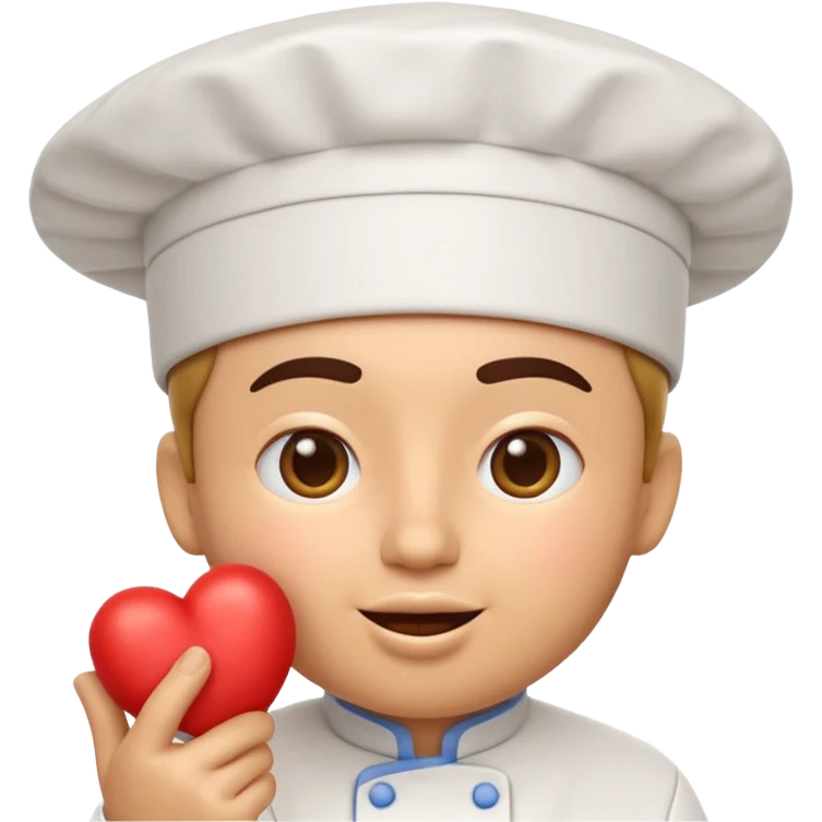 Chef Kiss El Hareketi, 3D rendered emoji, with professional lighting, white background emoji