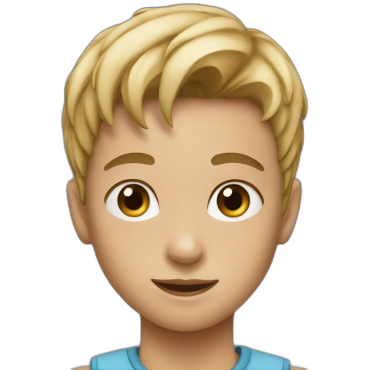 Young boy with Zara emoji
