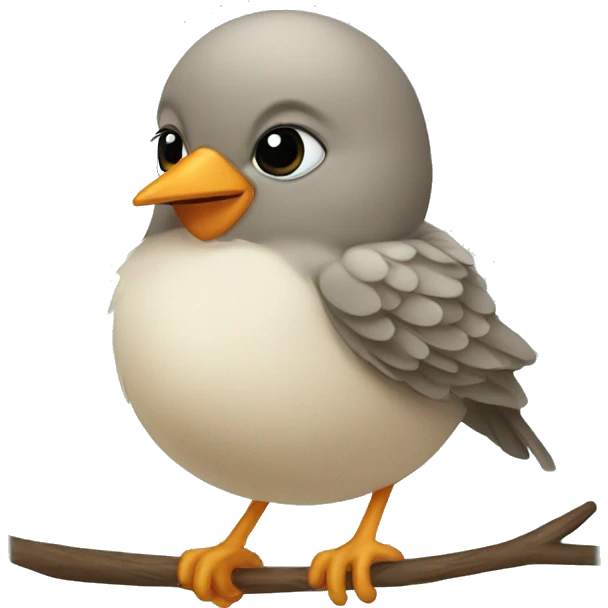 Baby christmas bird emoji