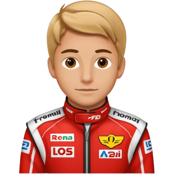 red formula driver emoji