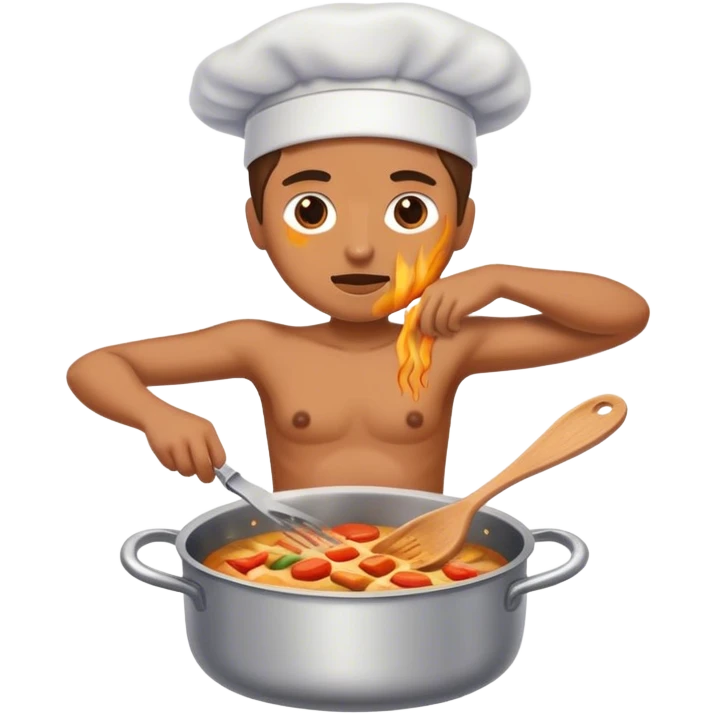 🫂 getting cooked  emoji