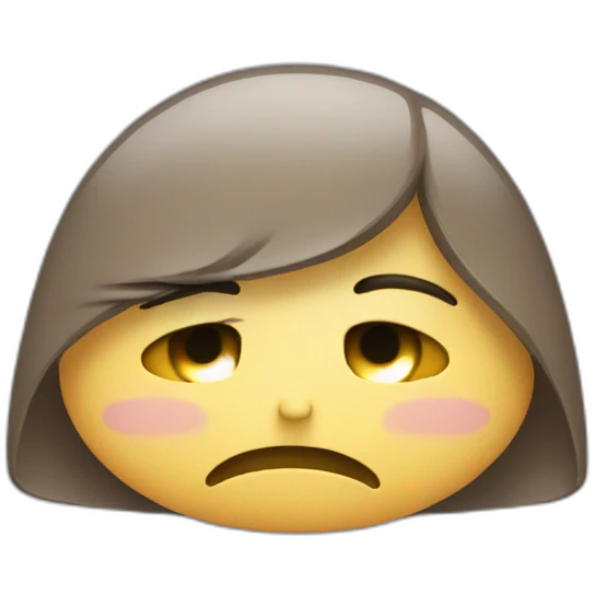 Crying but in silent  emoji
