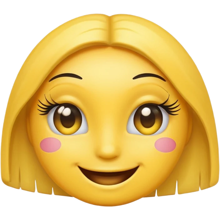 Emoji with lashes emoji