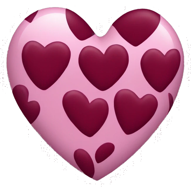Burgundy heart emoji