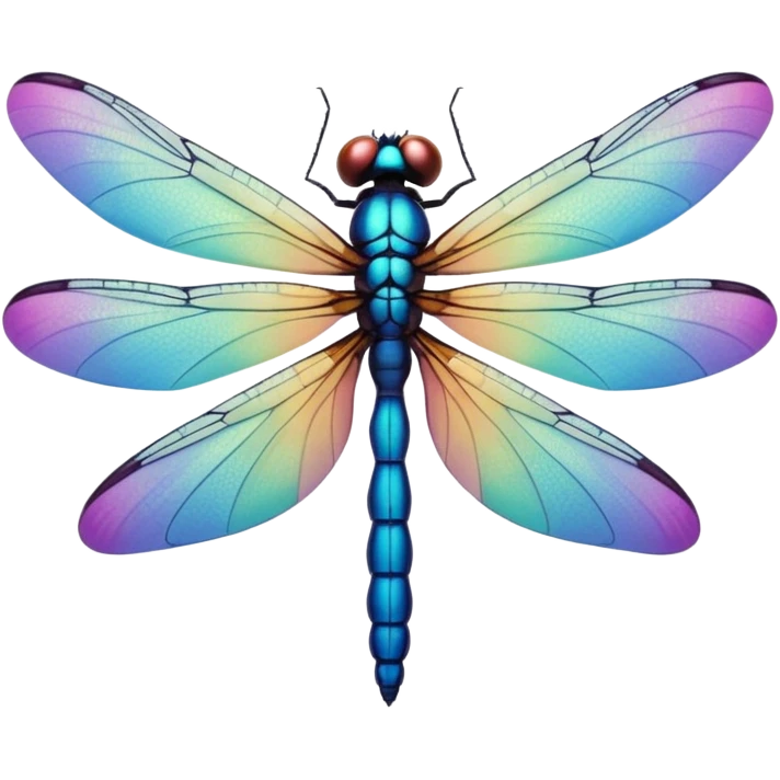 Peaceful Dragonfly color  emoji