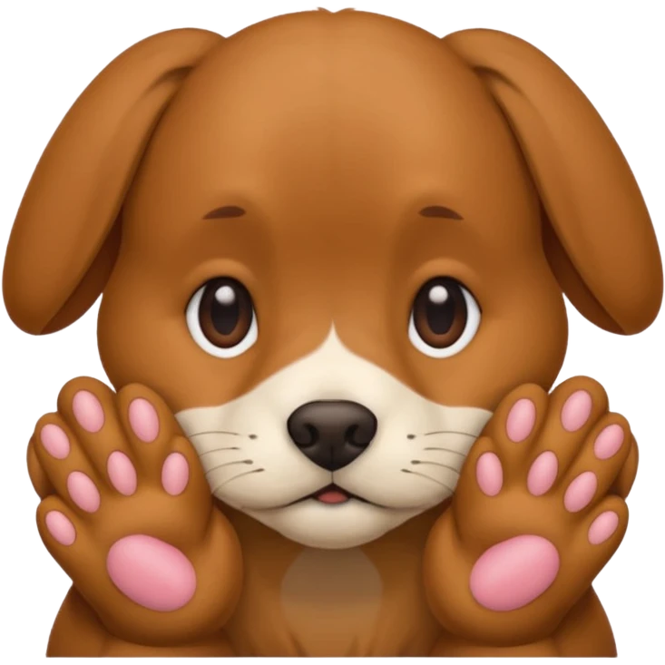 собачка стесняется прикрывает нижнюю половину лица рукой emoji