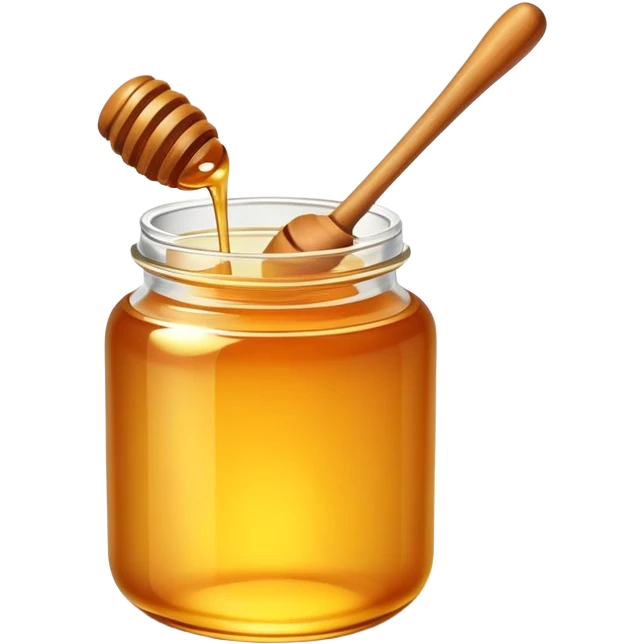 jar of golden honey with a dipper emoji