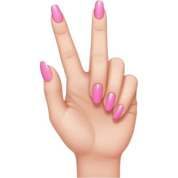 Pink hand holding up middle finger  emoji