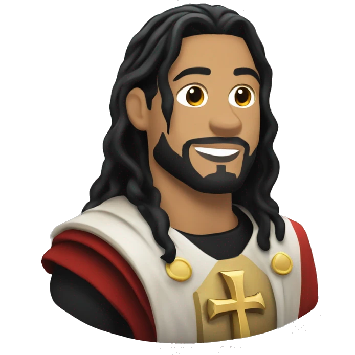Roman reigns as a saint emoji