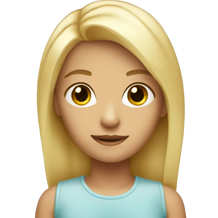 cute blonde emoji