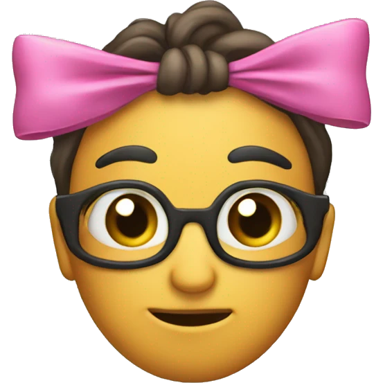 Caca with a bow emoji