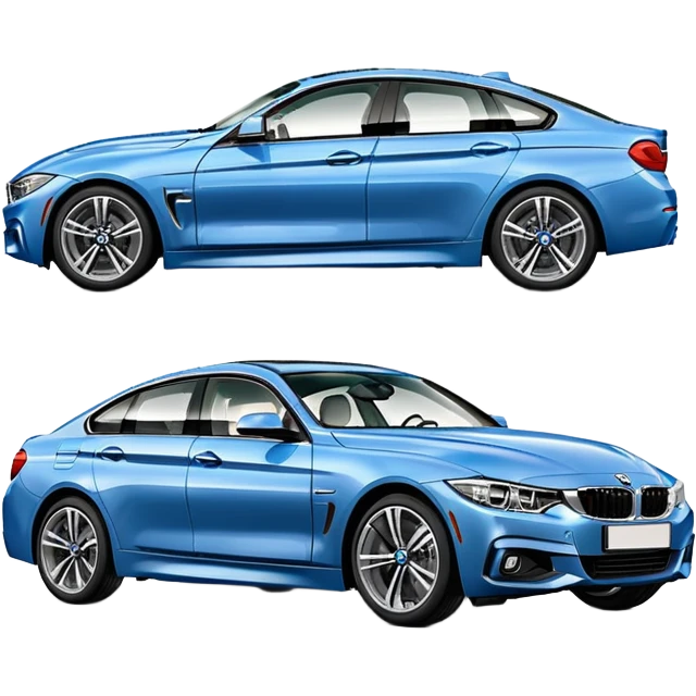 Blue 2018 bmw 430i gran coupe emoji