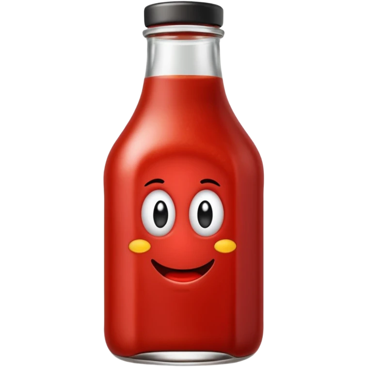 en ketchup som är kär emoji