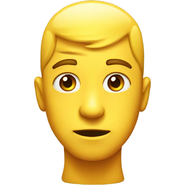 yellow normal emoji giving a side eye  emoji