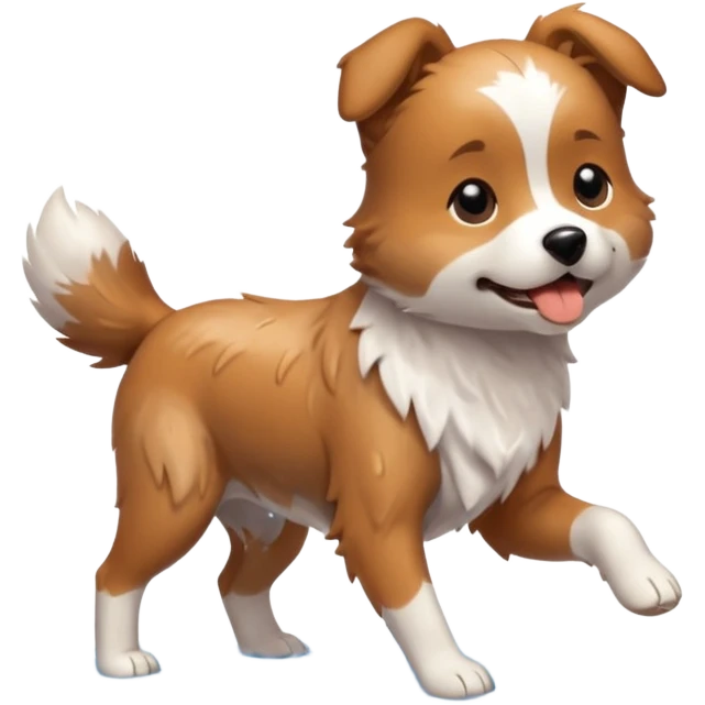 dog shaking off water, like a blur of fur emoji