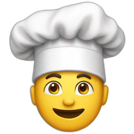 headwear chef emoji