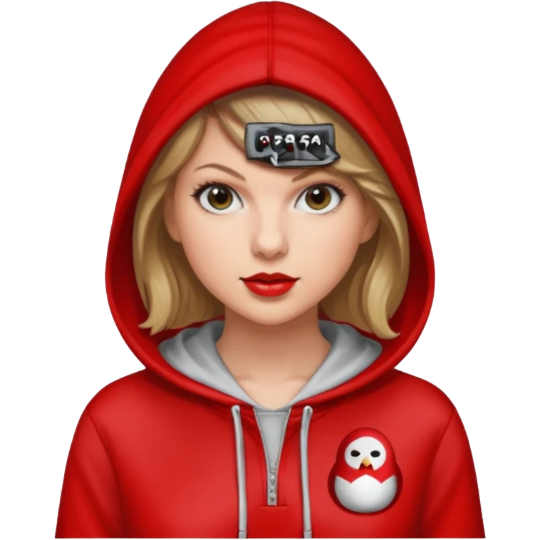 taylor swift puts on la casa de papel hoodie  emoji