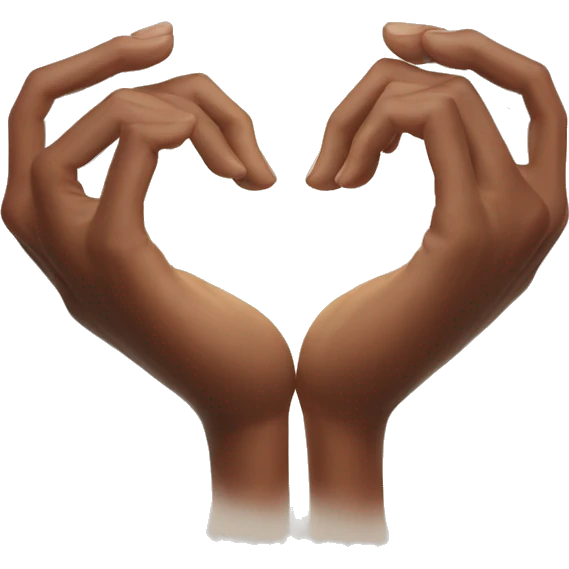 Heart made with hands emoji